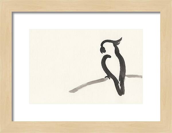 Cockatoo Silhouette In Ink
