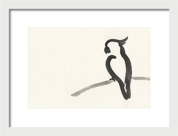 Cockatoo Silhouette In Ink