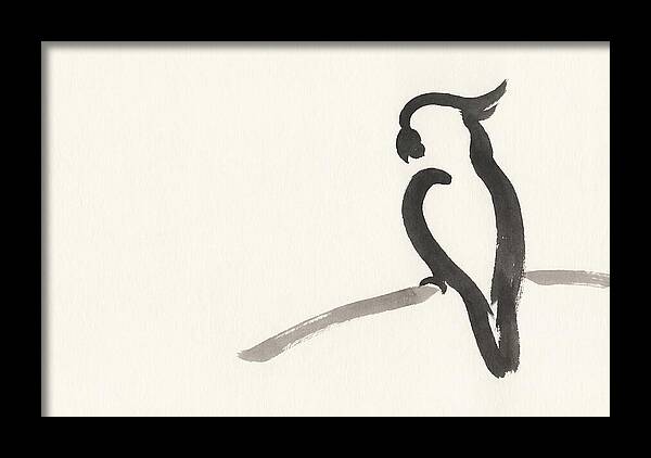 Cockatoo Silhouette In Ink