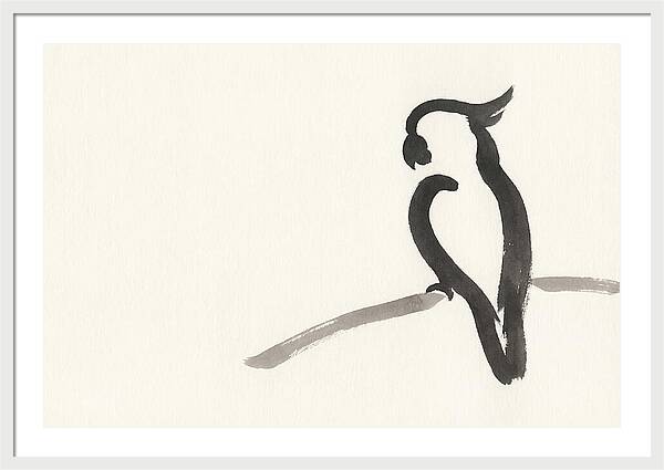 Cockatoo Silhouette In Ink