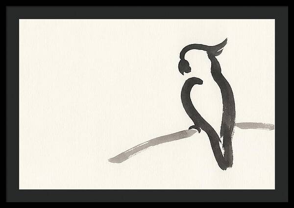 Cockatoo Silhouette In Ink
