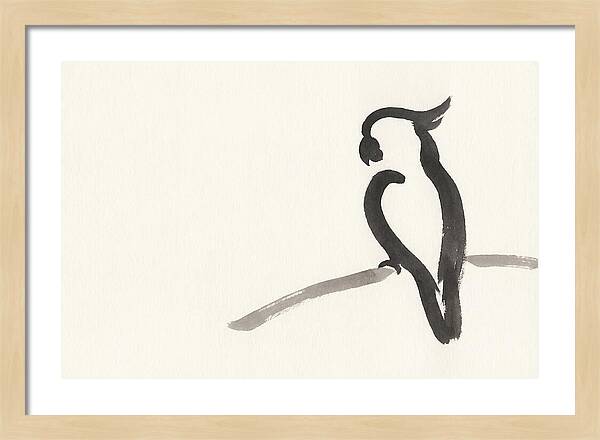 Cockatoo Silhouette In Ink