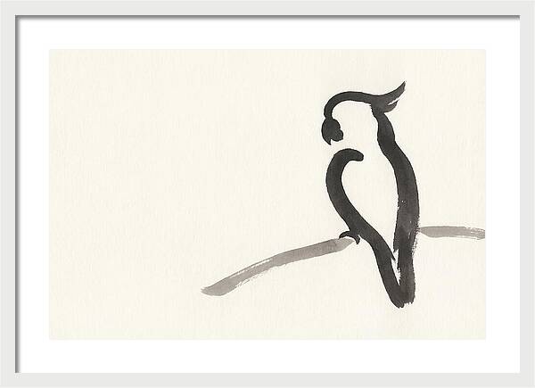 Cockatoo Silhouette In Ink