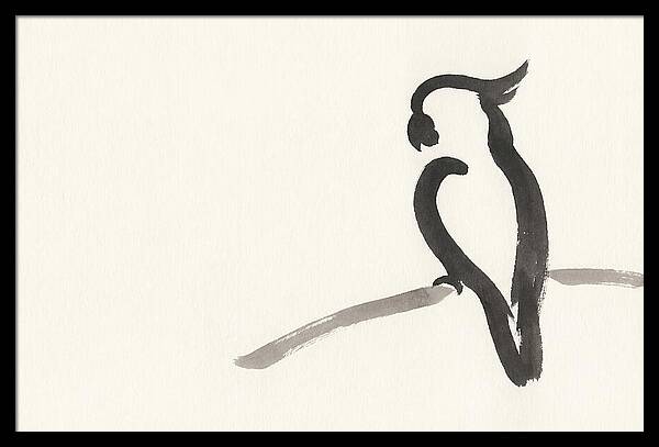 Cockatoo Silhouette In Ink