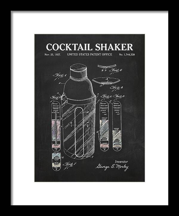 Cocktail Shaker Chalkboard Patent Us1744328a