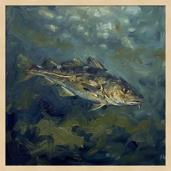 Cod Swimming In Water