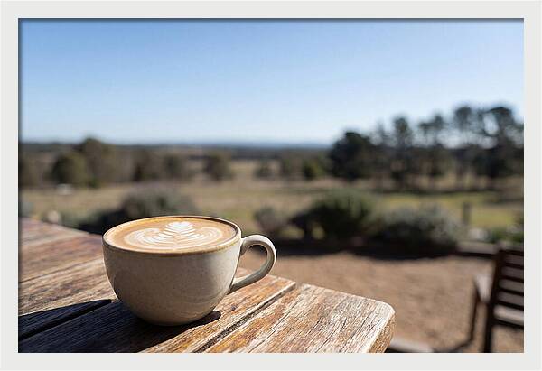 Coffee Cup With Latte Art