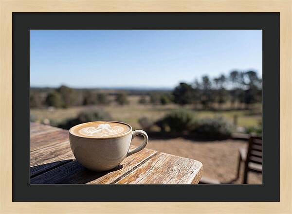 Coffee Cup With Latte Art