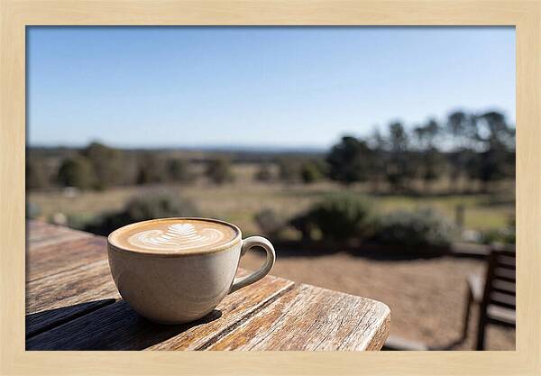 Coffee Cup With Latte Art