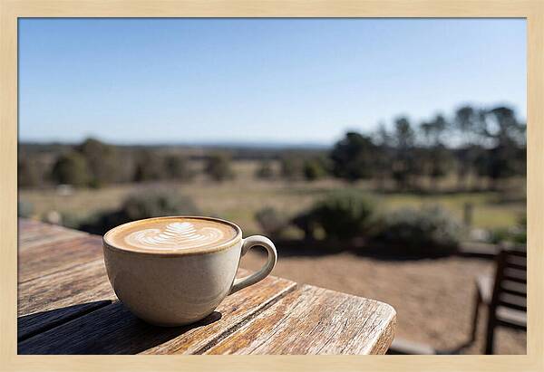Coffee Cup With Latte Art