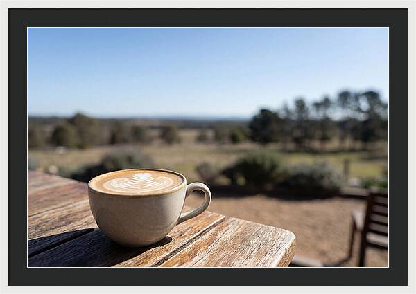 Coffee Cup With Latte Art
