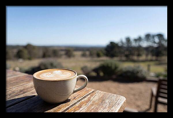 Coffee Cup With Latte Art