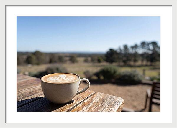 Coffee Cup With Latte Art