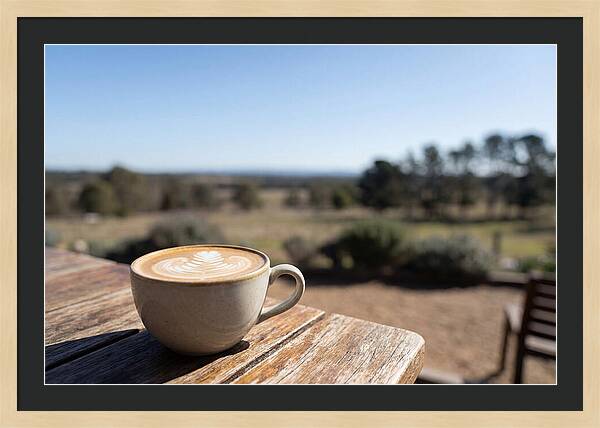 Coffee Cup With Latte Art