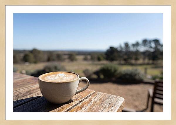 Coffee Cup With Latte Art