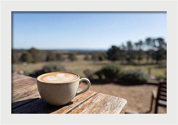 Coffee Cup With Latte Art