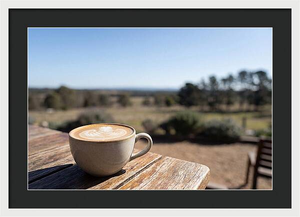 Coffee Cup With Latte Art
