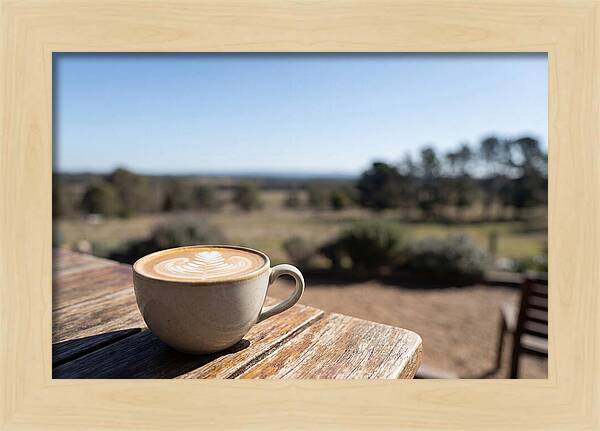 Coffee Cup With Latte Art