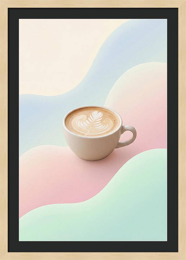 Coffee Cup With Latte Art