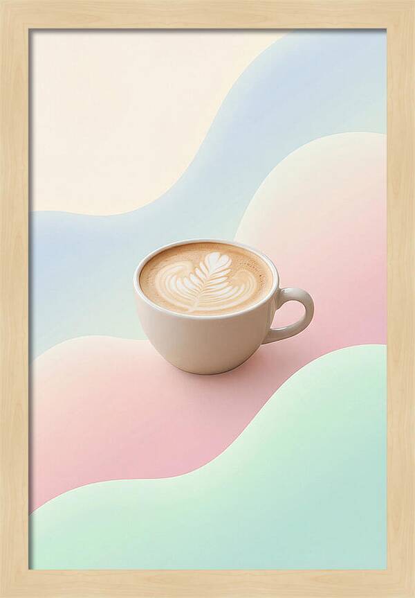 Coffee Cup With Latte Art