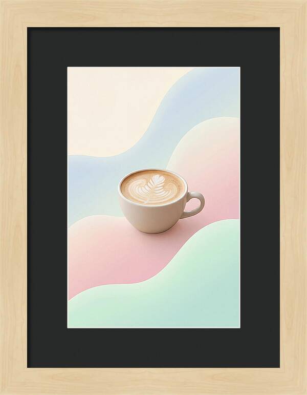 Coffee Cup With Latte Art