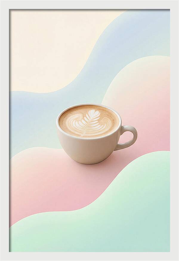 Coffee Cup With Latte Art