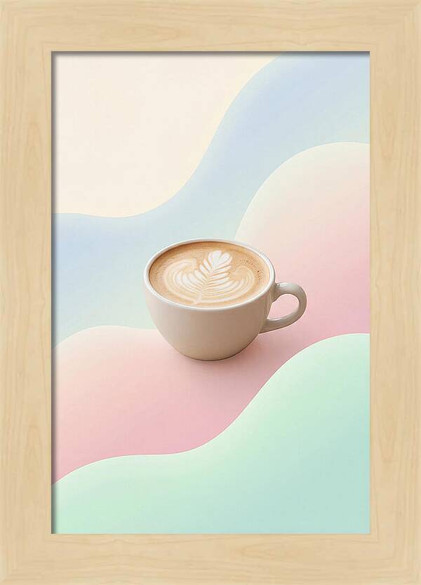 Coffee Cup With Latte Art