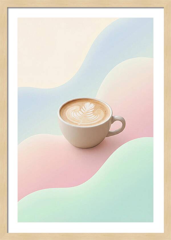 Coffee Cup With Latte Art
