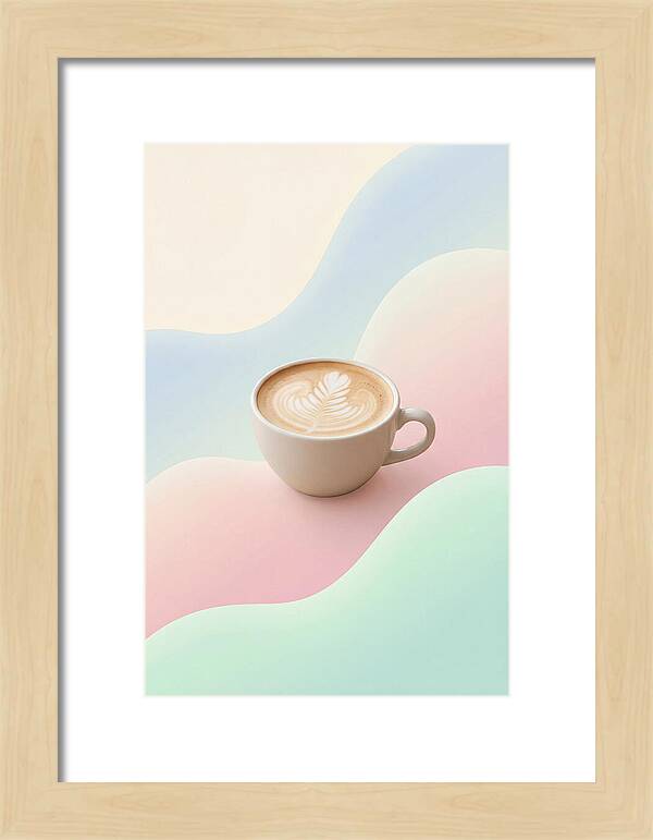 Coffee Cup With Latte Art