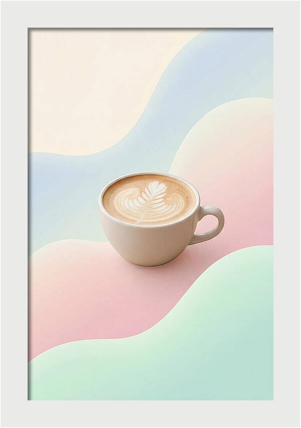 Coffee Cup With Latte Art