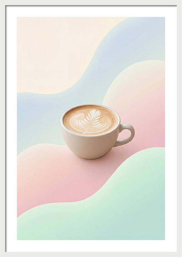 Coffee Cup With Latte Art