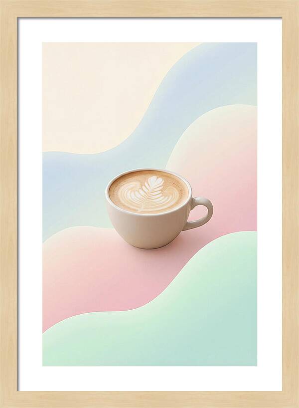Coffee Cup With Latte Art