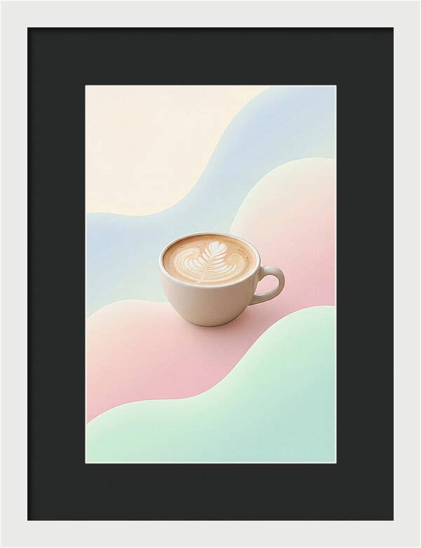 Coffee Cup With Latte Art