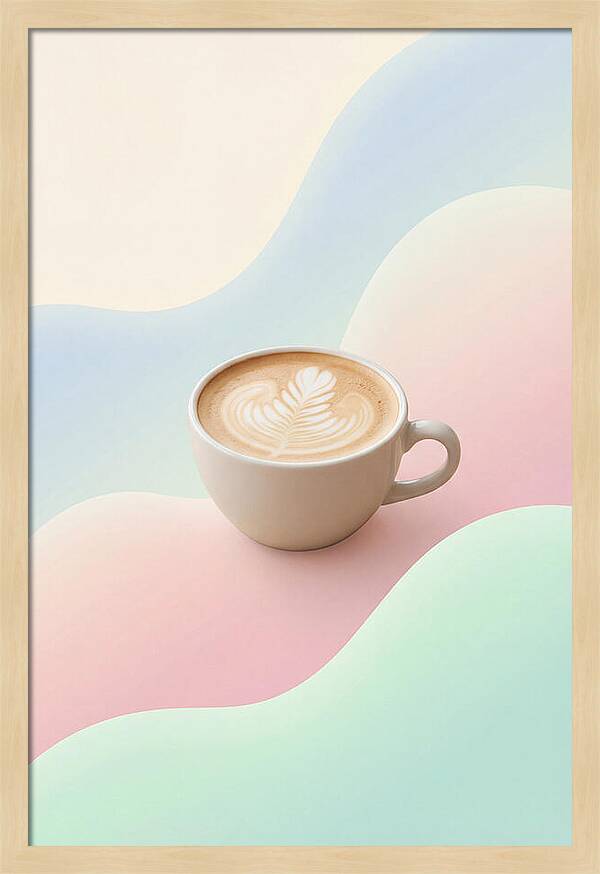 Coffee Cup With Latte Art