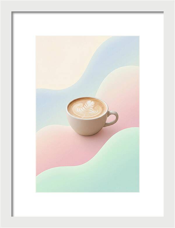 Coffee Cup With Latte Art