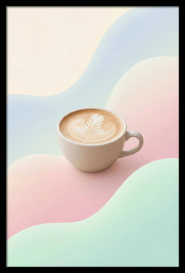 Coffee Cup With Latte Art