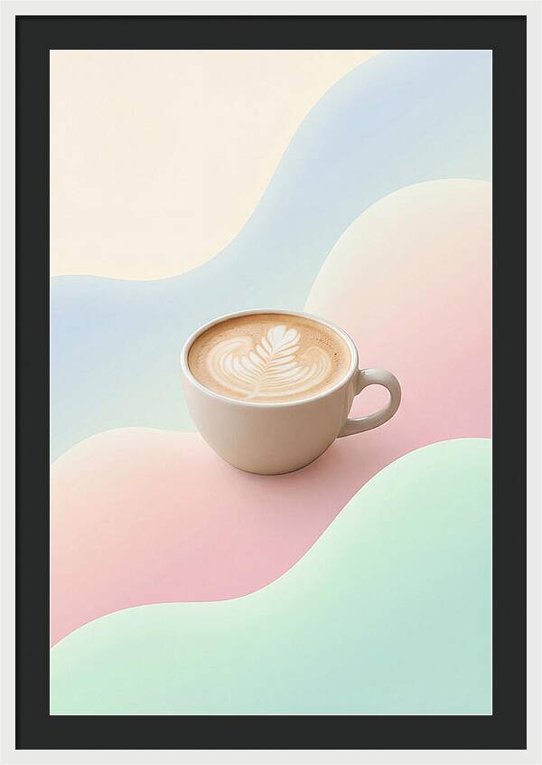 Coffee Cup With Latte Art