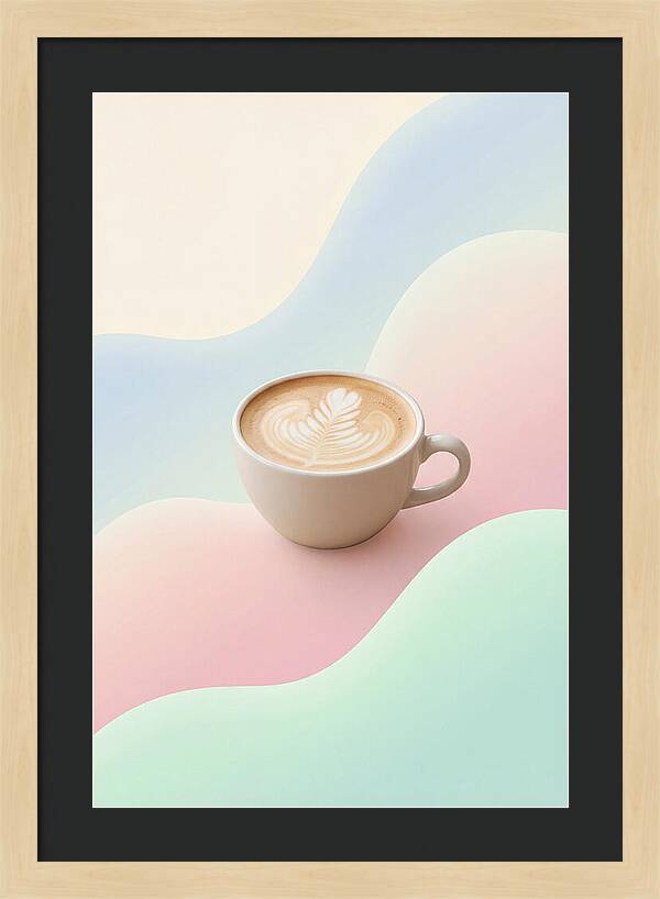 Coffee Cup With Latte Art