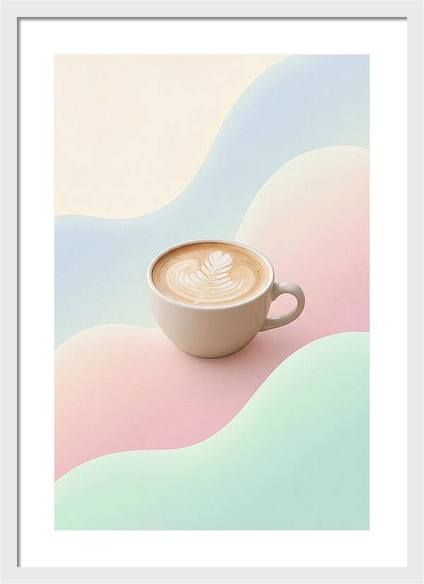 Coffee Cup With Latte Art