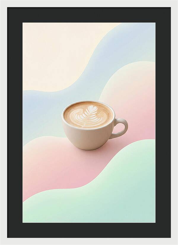 Coffee Cup With Latte Art