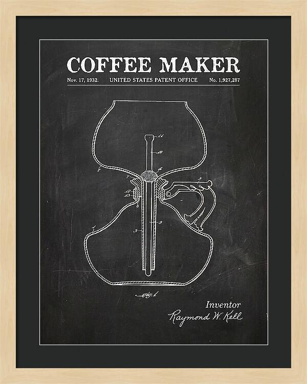 Coffee Maker Chalkboard Patent Us1927287a