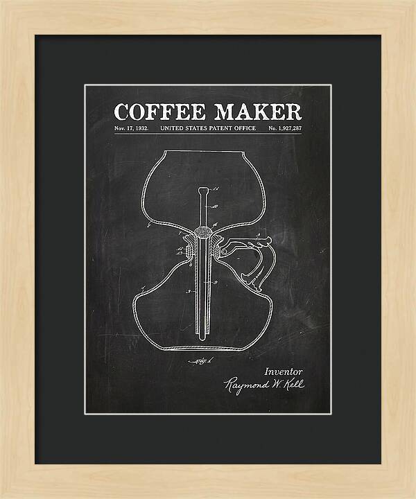 Coffee Maker Chalkboard Patent Us1927287a