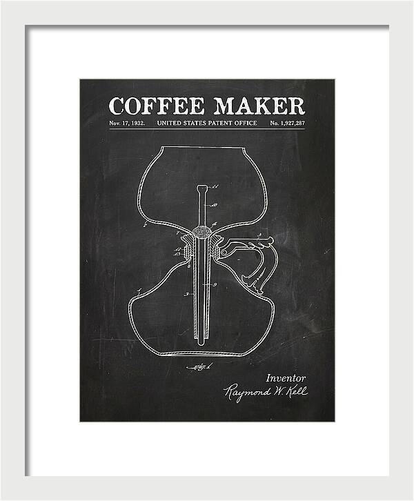 Coffee Maker Chalkboard Patent Us1927287a