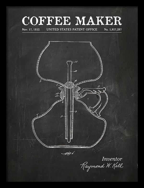 Coffee Maker Chalkboard Patent Us1927287a