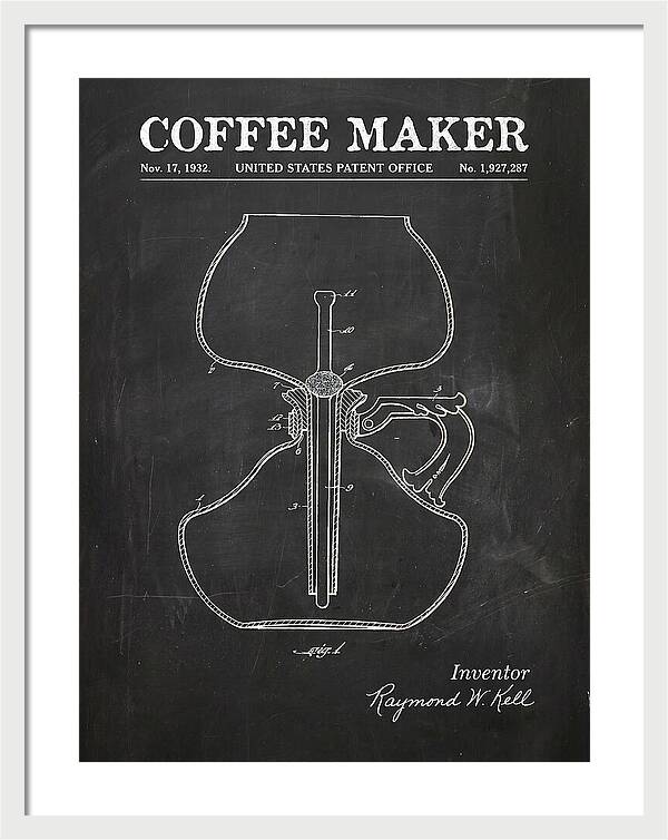 Coffee Maker Chalkboard Patent Us1927287a