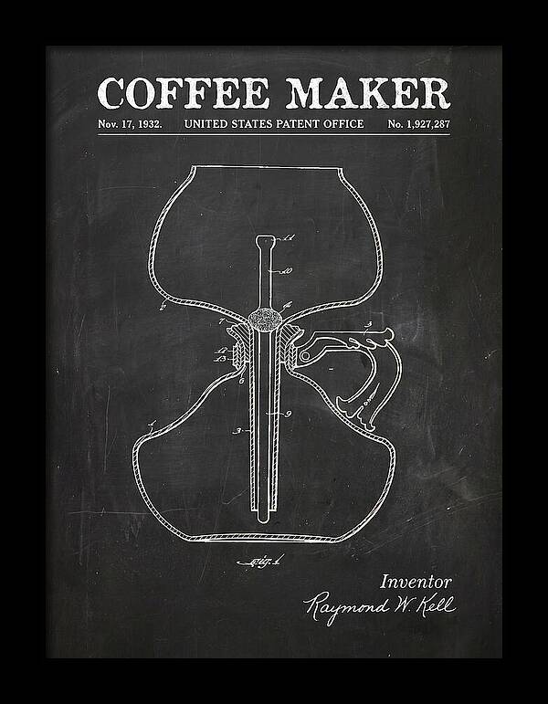 Coffee Maker Chalkboard Patent Us1927287a