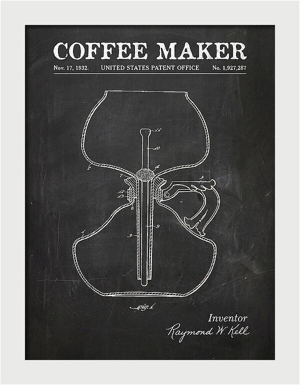 Coffee Maker Chalkboard Patent Us1927287a