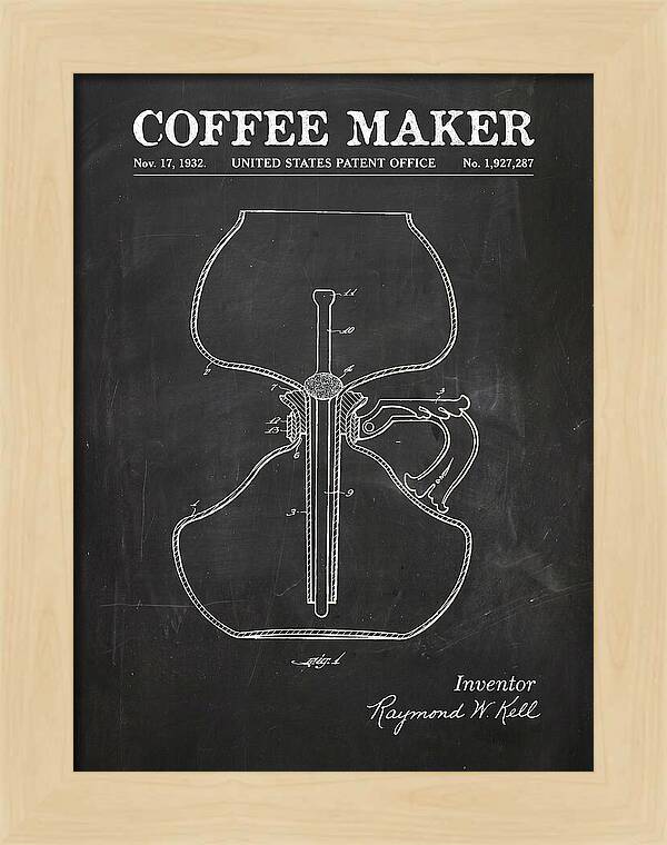 Coffee Maker Chalkboard Patent Us1927287a