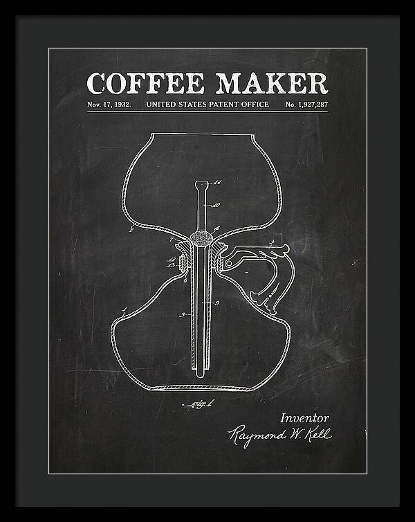 Coffee Maker Chalkboard Patent Us1927287a