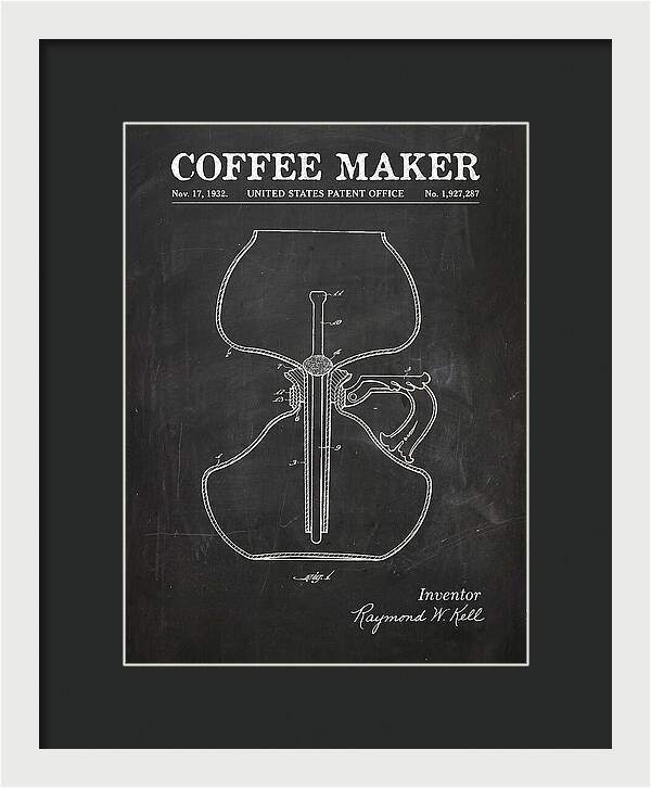 Coffee Maker Chalkboard Patent Us1927287a